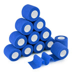 MUEUSS First Aid Tape Waterproof Self Adherent Cohesive Bandage for Dogs Cats Horses Breathable Non-Woven Elastic Self Adhesive Sports Tapes (12 Rolls)