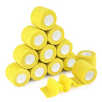 MUEUSS First Aid Tape Waterproof Self Adherent Cohesive Bandage for Dogs Cats Horses Breathable Non-Woven Elastic Self Adhesive Sports Tapes (12 Rolls)